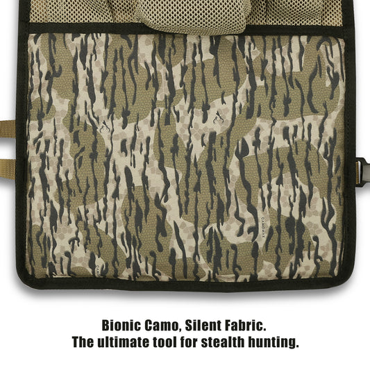 UIIHUNT Saddle Hunting Knee Cushion, Dual Knee Pads with 3 Utility Pockets, Tree Saddle Knee Cushion Pad with Adjustable Strap, Camo Hunting Knee Pads, Saddle Hunting Accessories Gear