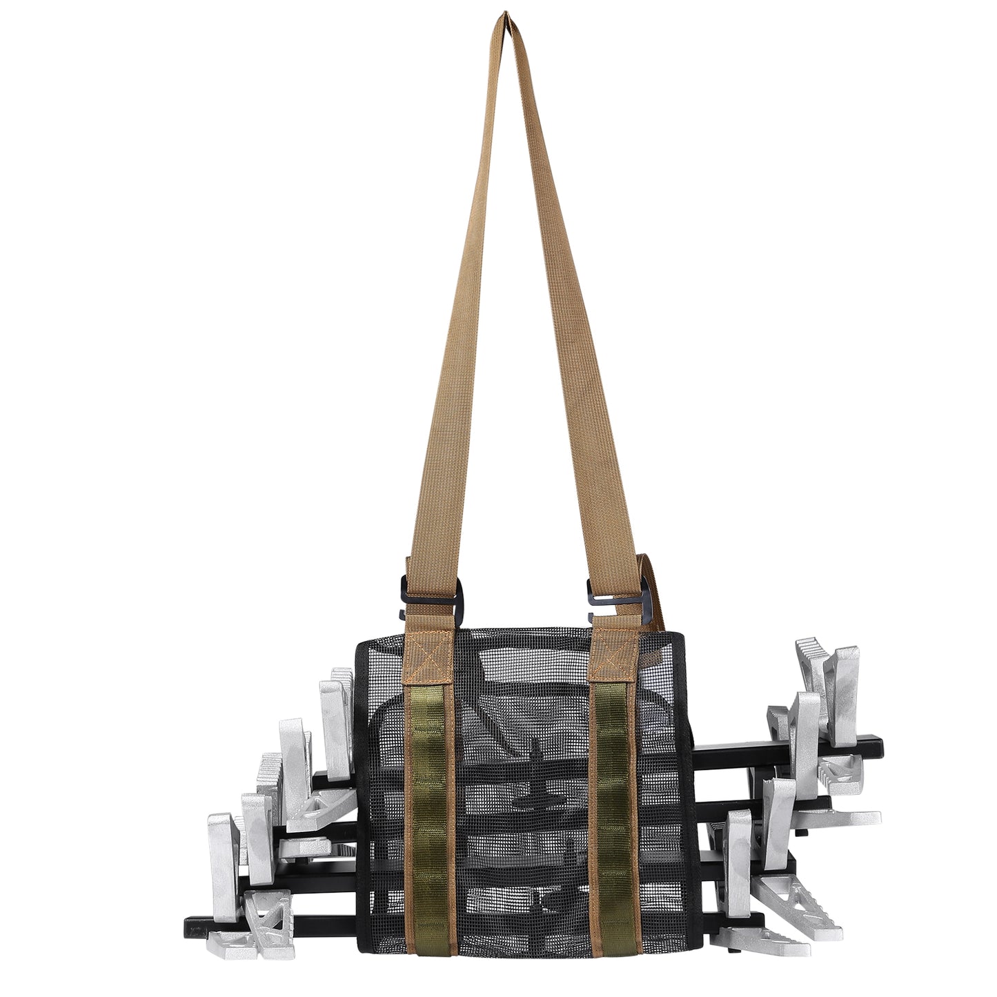 UIIHUNT Climbing Stick Carrier, Tree Steps Transport and Climbing Stick Carrying System, Versatile Climbing Sticks Accessiores, Portable Carry All Tree Strap, Fits Any Brand of Climbing Stick