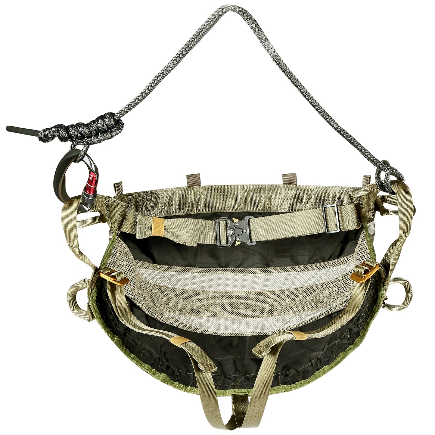 UIIHUNT Hunting Saddle, The Gen 2 Saddle Hunting, Ultra Comfortable Large Padded Seat, Lightweight Tree Saddle Accessories, Packable Tree Climbing Saddle, Includes Adjustable Bridge