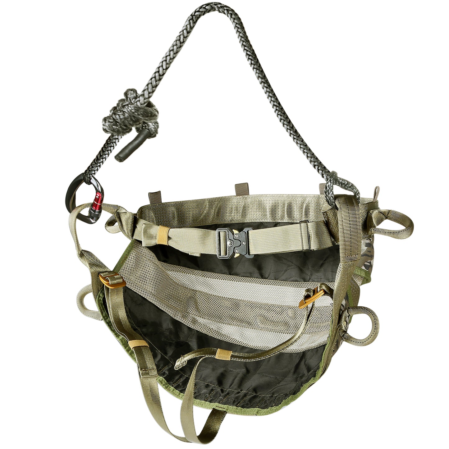 UIIHUNT Hunting Saddle, The Gen 2 Saddle Hunting, Ultra Comfortable Large Padded Seat, Lightweight Tree Saddle Accessories, Packable Tree Climbing Saddle, Includes Adjustable Bridge