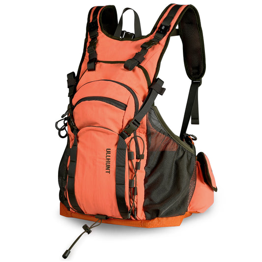 UIIHUNT Upland Bird Hunting Vest - Blaze Orange Upland Bird Vest with Game Pouch, Pheasant, Quail, Dove & Upland Bird Hunting