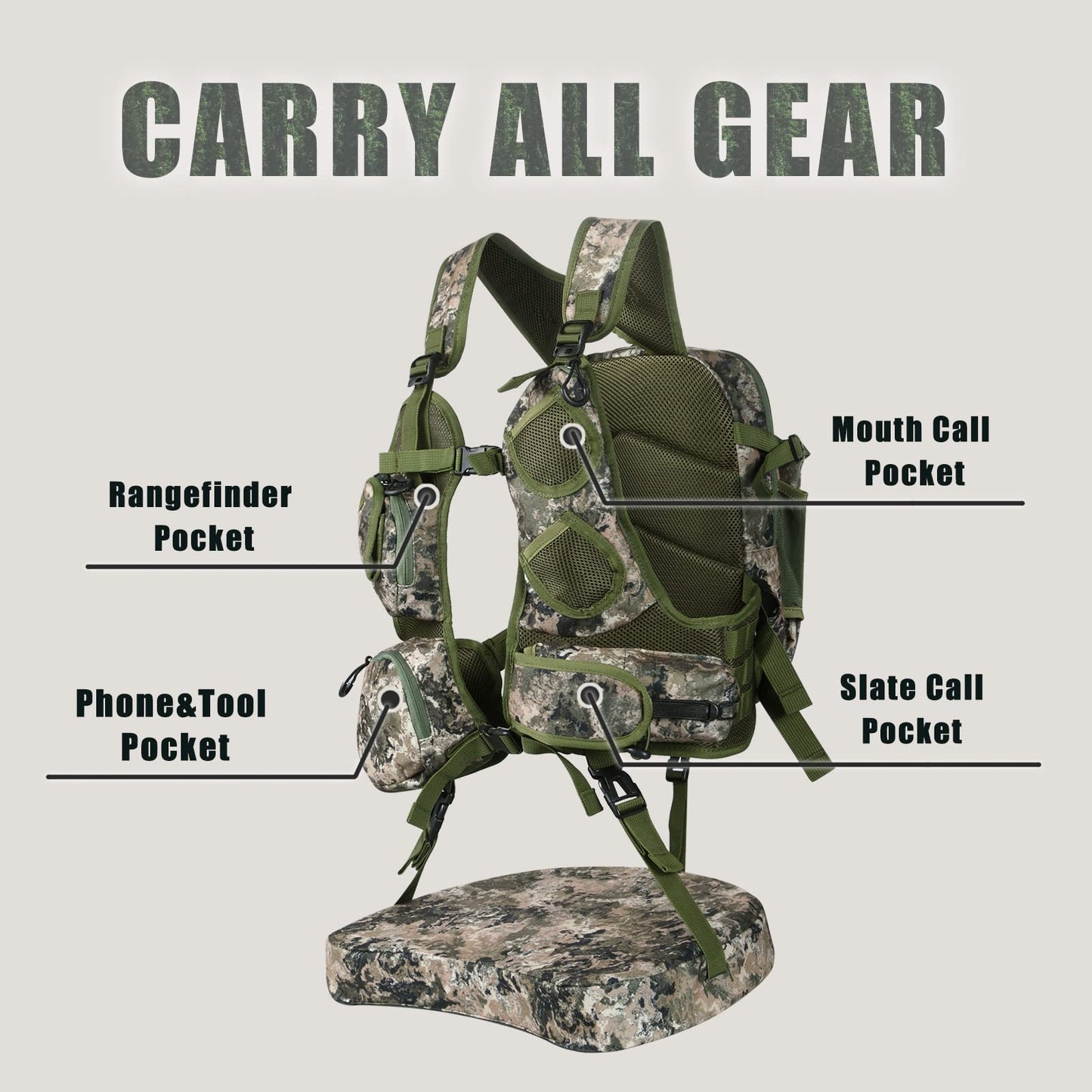 UIIHUNT Turkey Vest with Seat