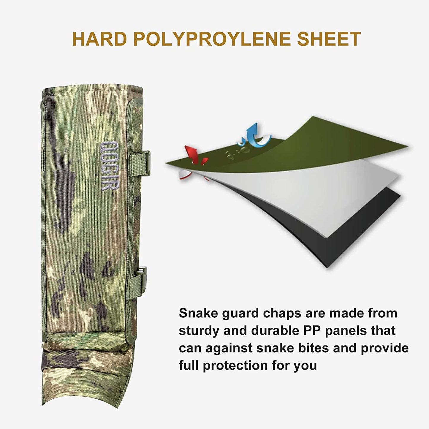 QOGIR Snake Gaiters for Hunting