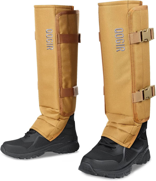 QOGIR Snake Gaiters for Hunting Brown