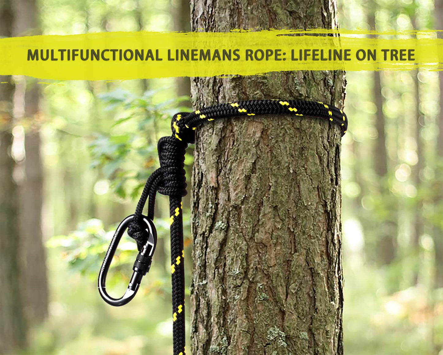 Complete Saddle Hunting System -16'*12' Saddle Platform,Hunting Saddle,96 Inches Lineman's Rope,Tether