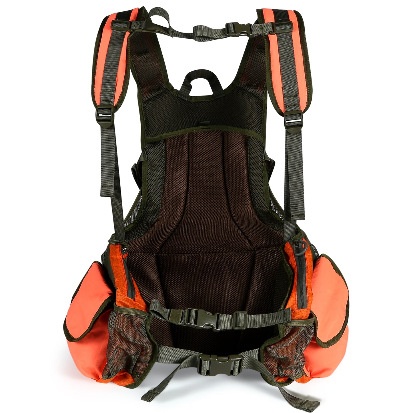UIIHUNT Upland Bird Hunting Vest - Blaze Orange Upland Bird Vest with Game Pouch, Pheasant, Quail, Dove &amp; Upland Bird Hunting