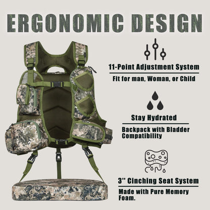 UIIHUNT Turkey Vest with Seat