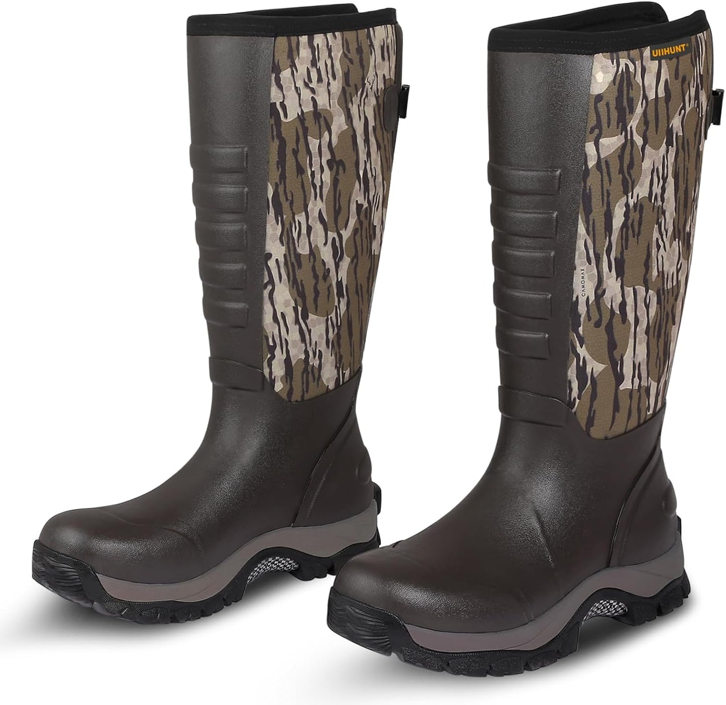 QOGIR rubber hunting boots CAMOMAX Barkwood
