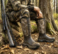 QOGIR rubber hunting boots CAMOMAX Barkwood