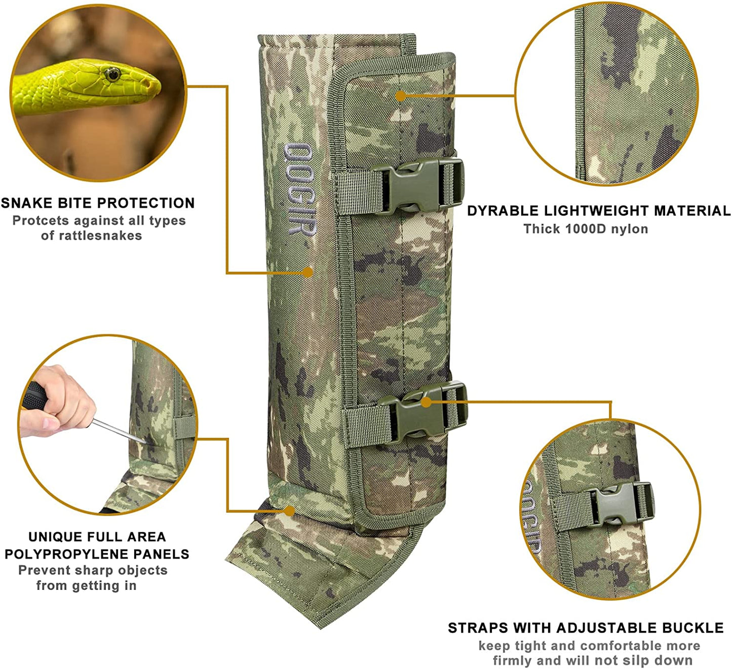 QOGIR Snake Gaiters