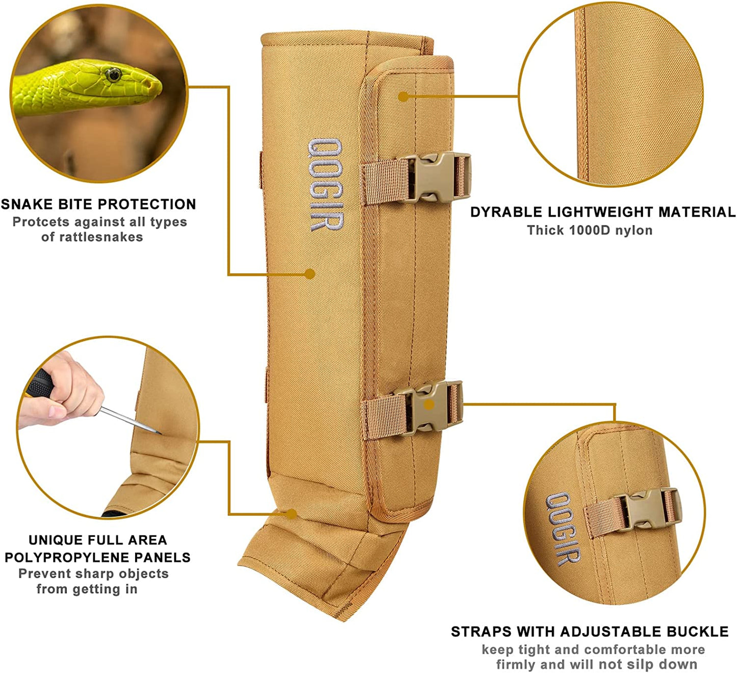 QOGIR Snake Gaiters